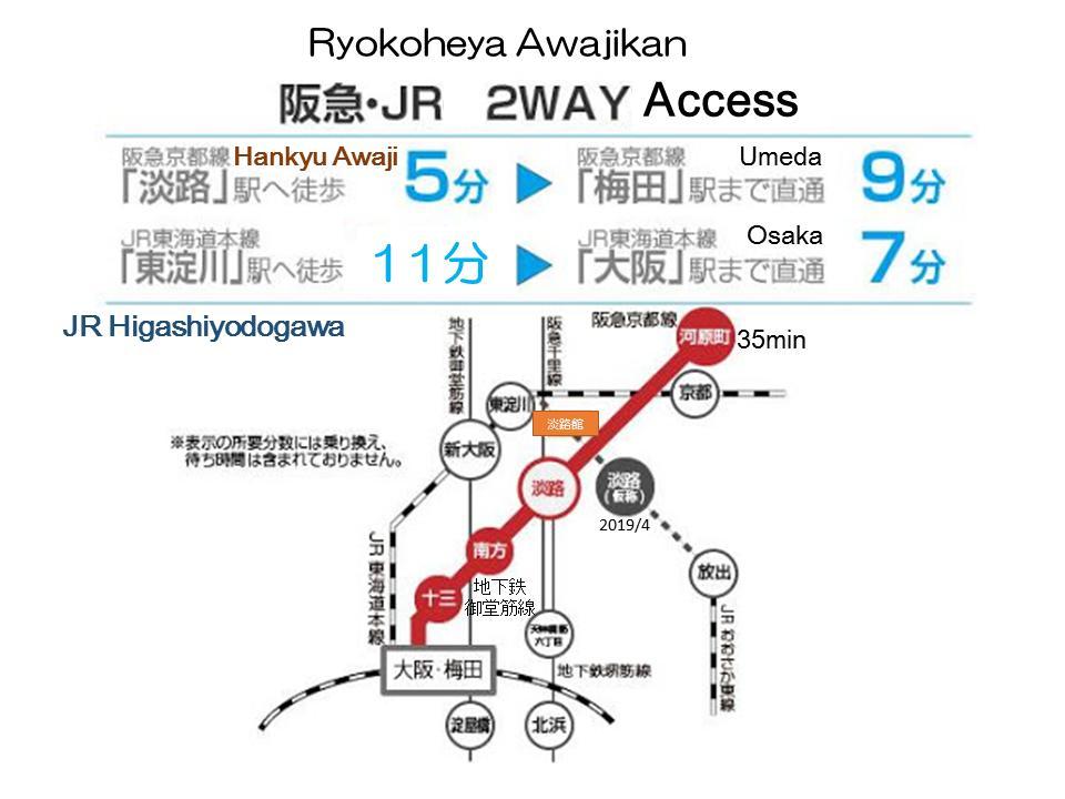 Ryokoheya Awajikan Osaka Esterno foto